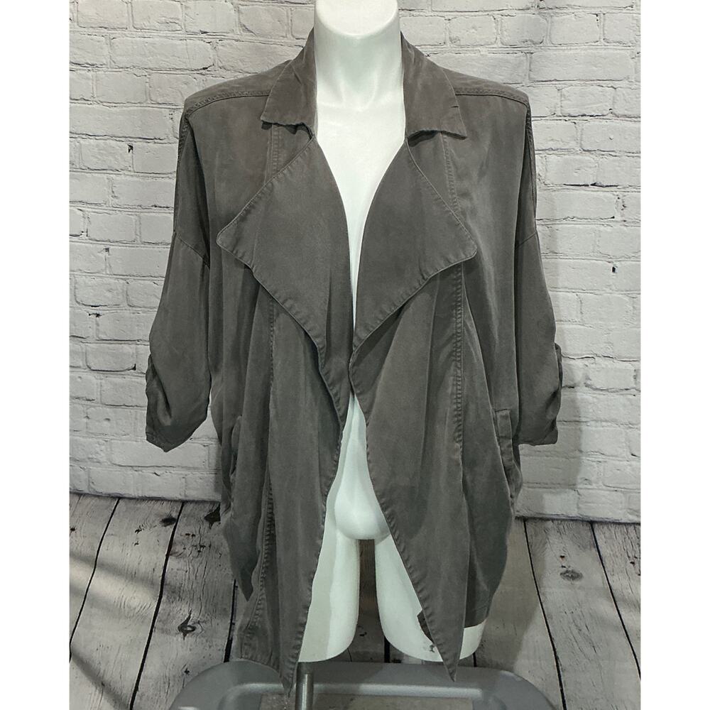 Ming Ming Women’s Lightweight Waterfall Utility Jacket (Size L)